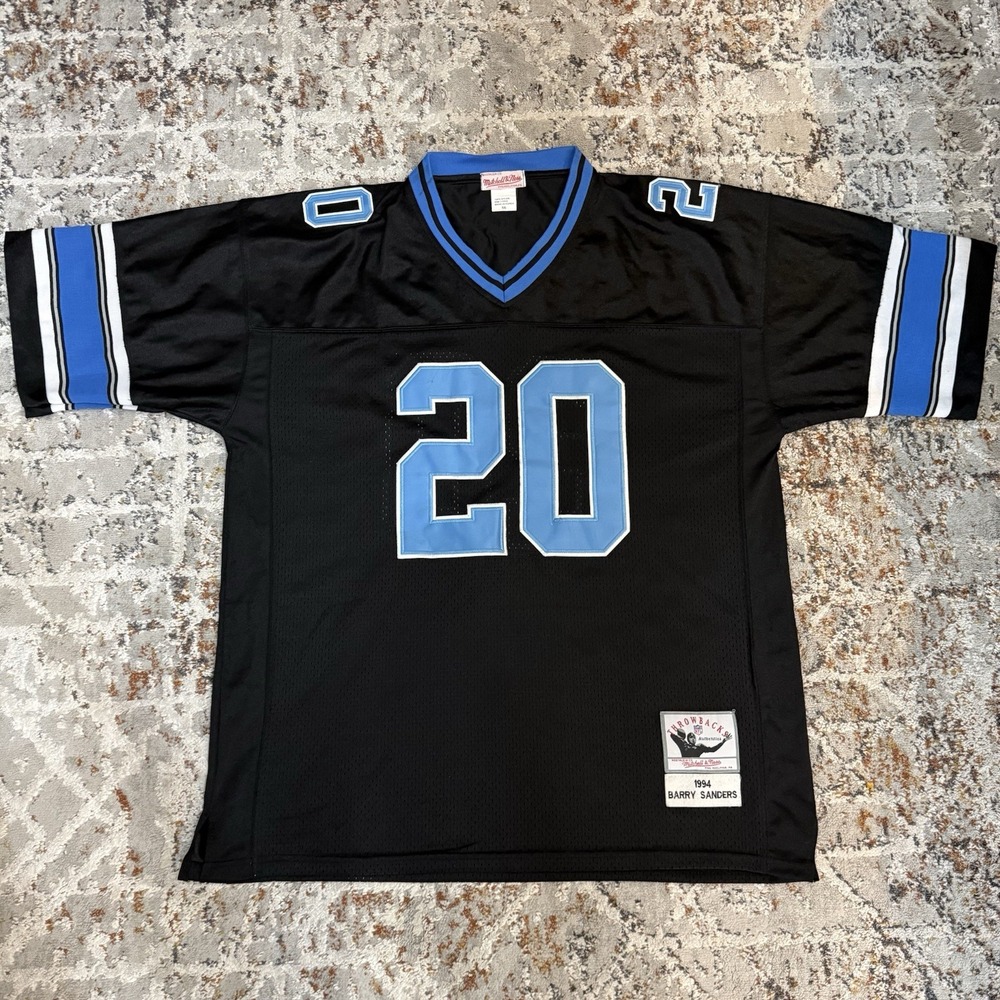 Mitchell & Ness 1994 Barry Sanders 20 Detroit Lions Throwback Jersey 56 XXL